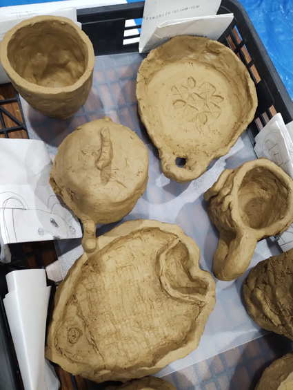 出張陶芸体験の様子6