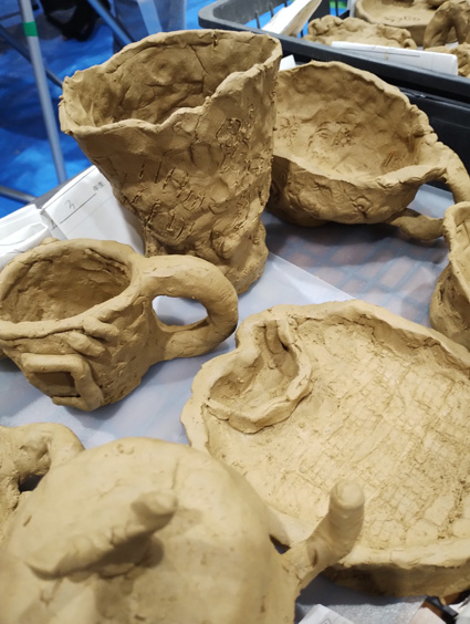 出張陶芸体験の様子7